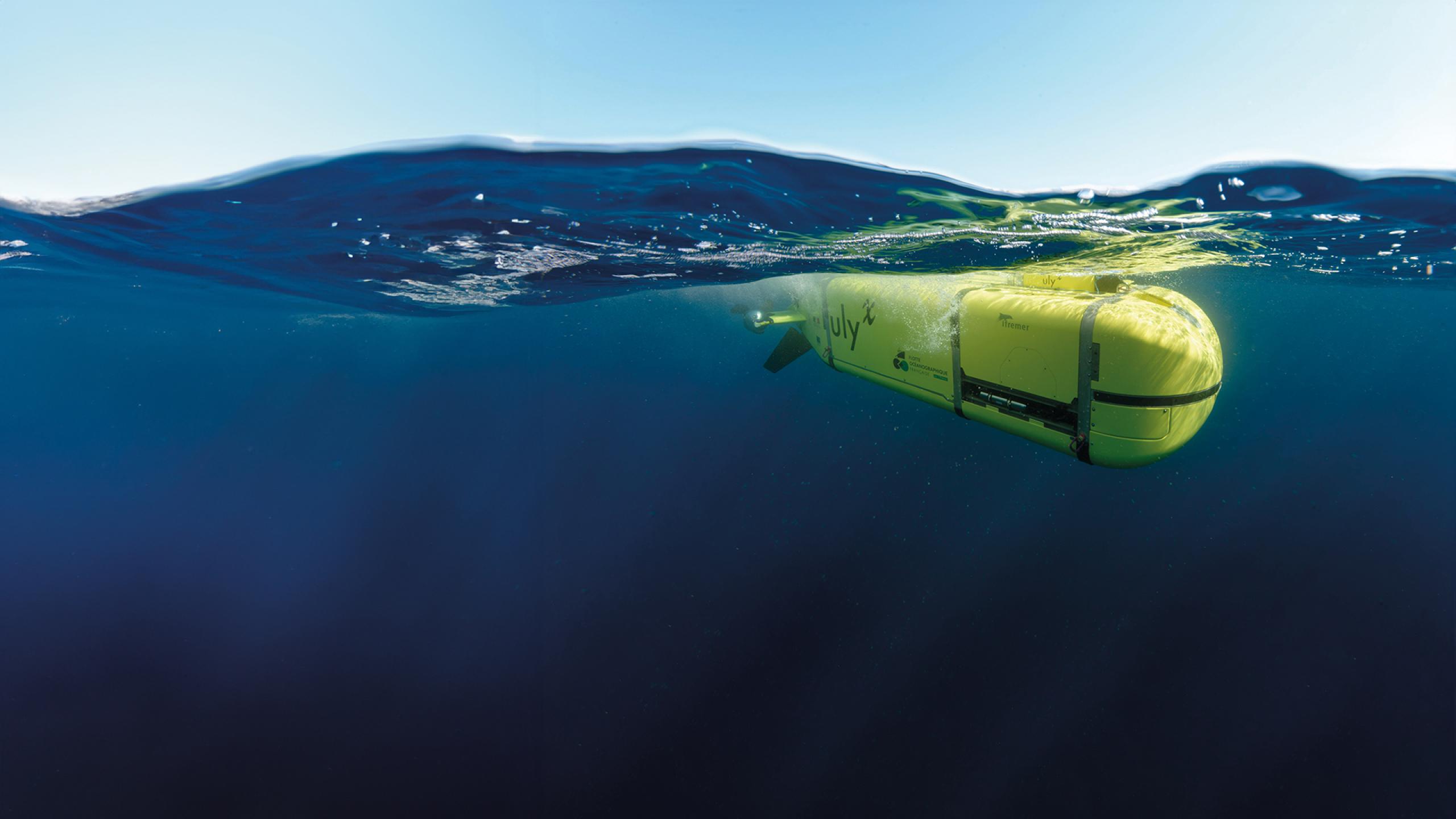 Exail header ultra deep water auv