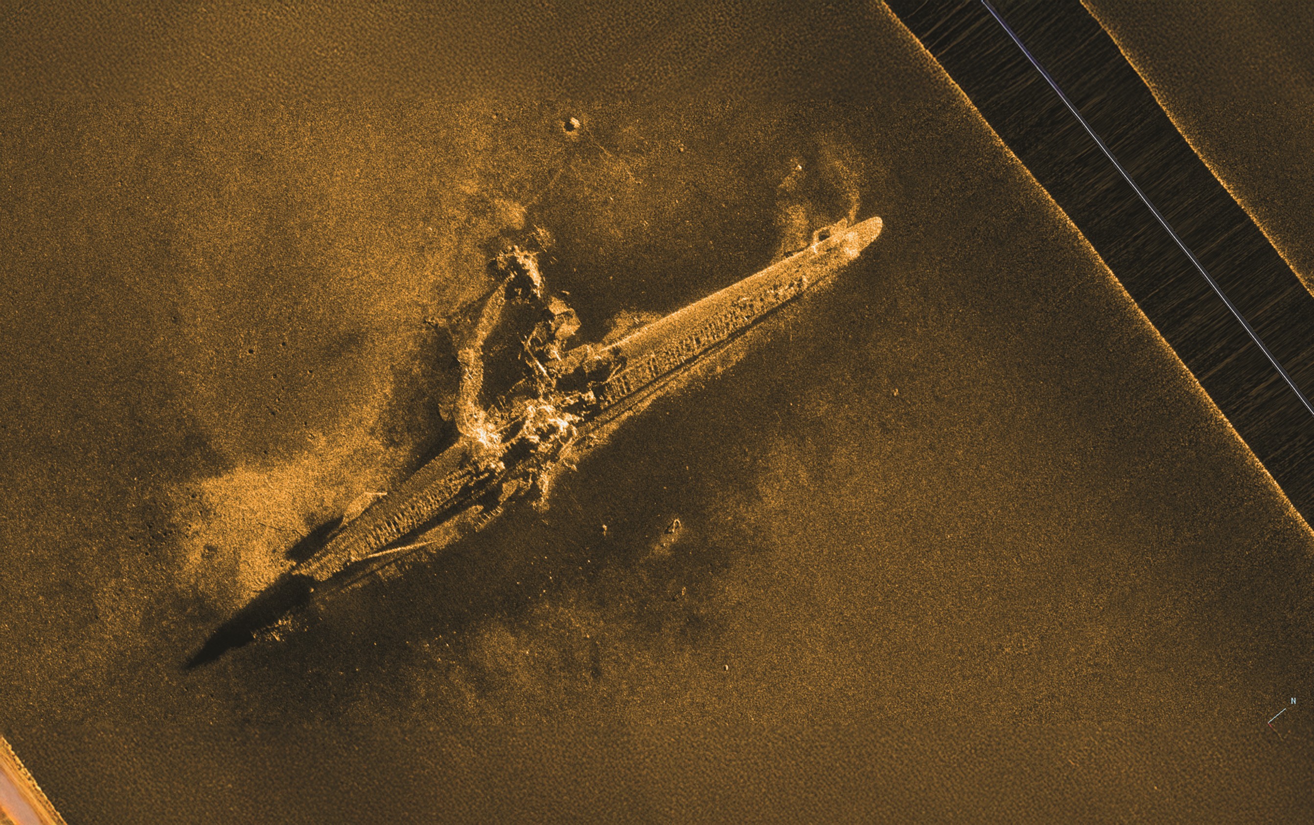 Header synthetic aperture sonar