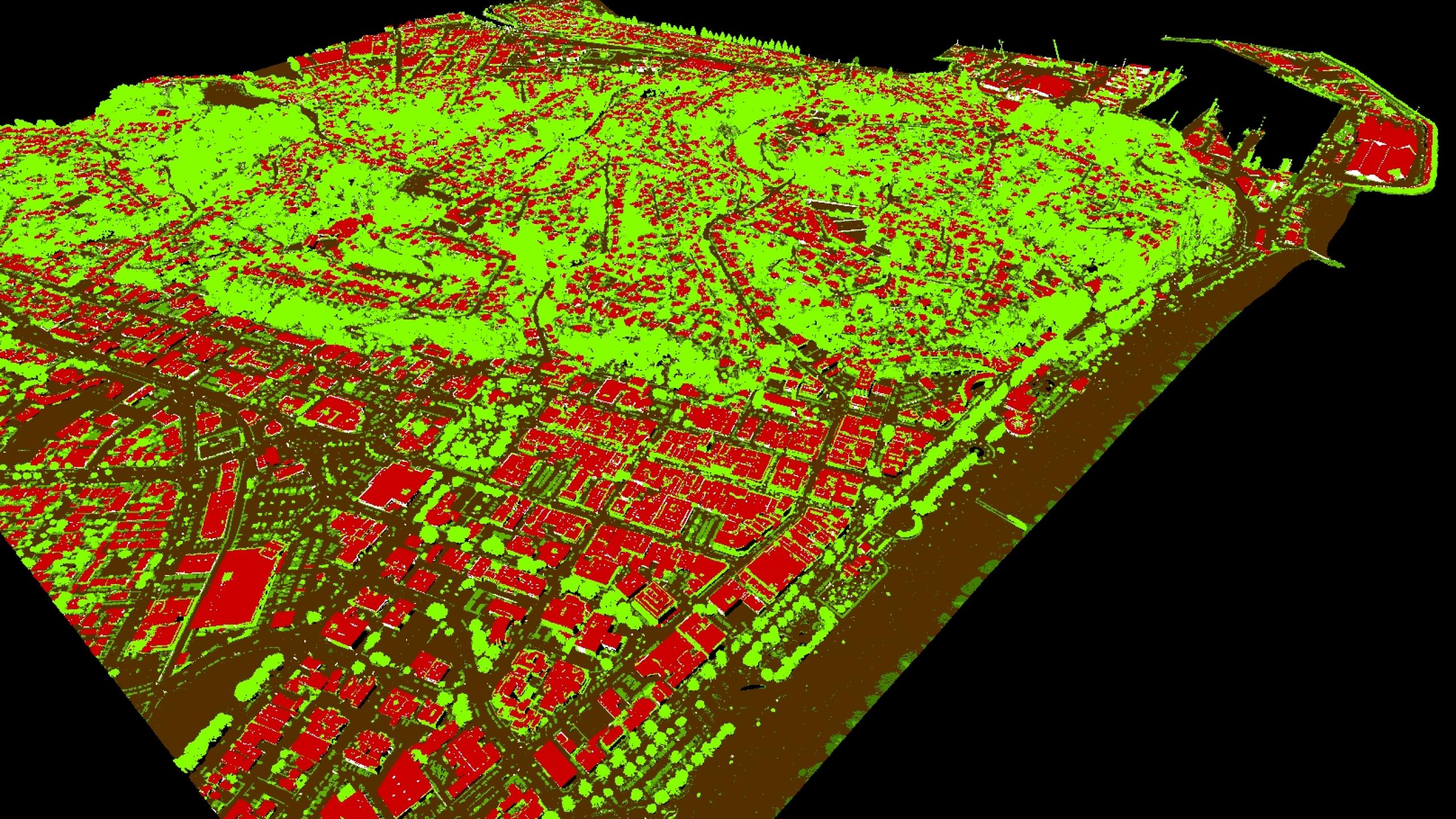 Point cloud data over napier nz class