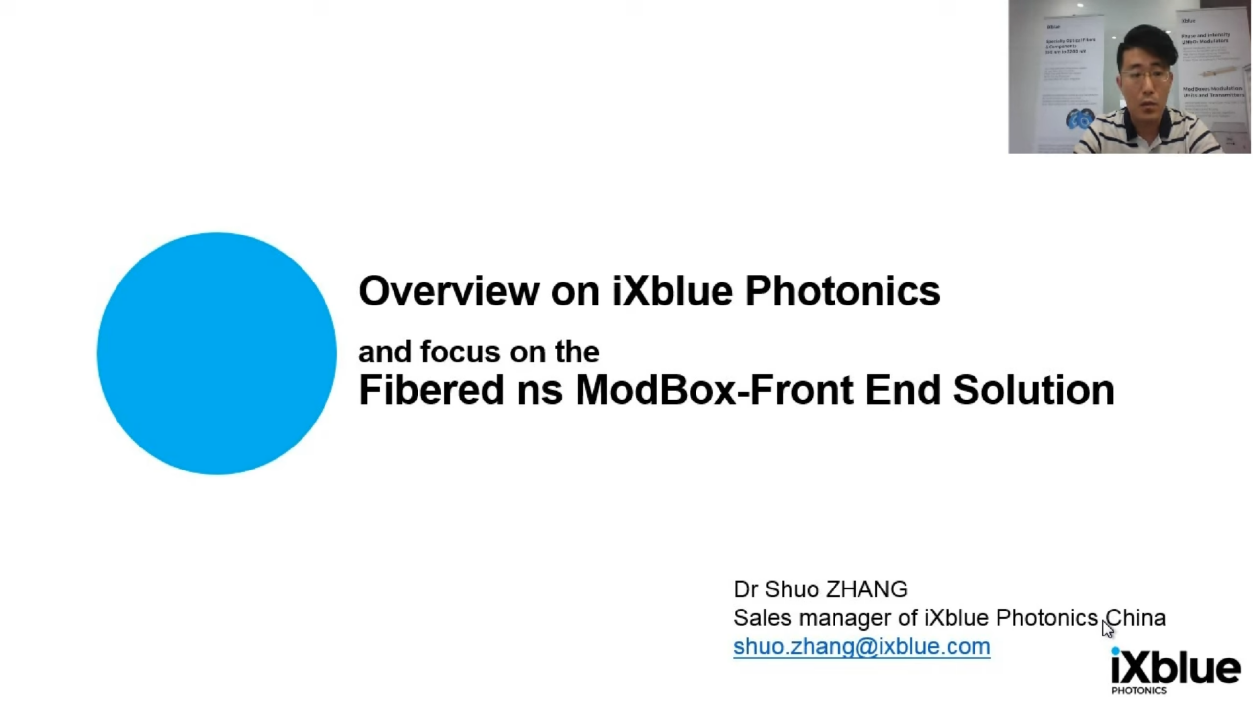 Overview on ixblue photonics and focus on modbox frontend solution cn